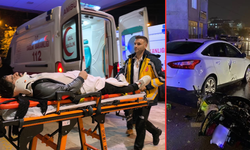 Bursa'da korkutan kaza! Motosikletteki iki kardeş yaralandı