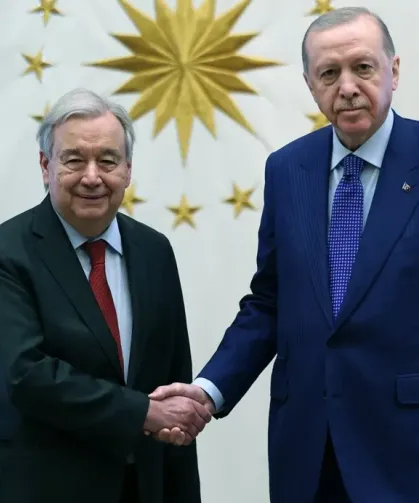 Erdoğan BM Genel Sekreteri Guterres'i kabul etti