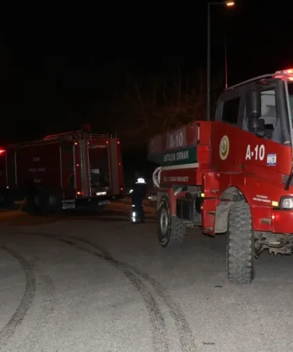 Ormanlık alanda korkutan yangın