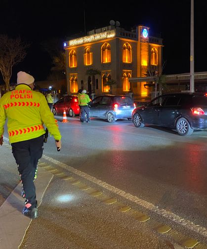 Mudanya'da trafikte huzur için gece denetimi