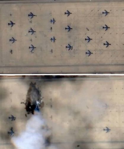 İran'ın Prens Sultan Üssü saldırısında vurulan E-3 Sentry'nin görüntüleri yayımlandı