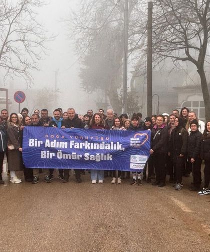 Nilüfer Belediyesi'nden kansere karşı farkındalık yürüyüşü