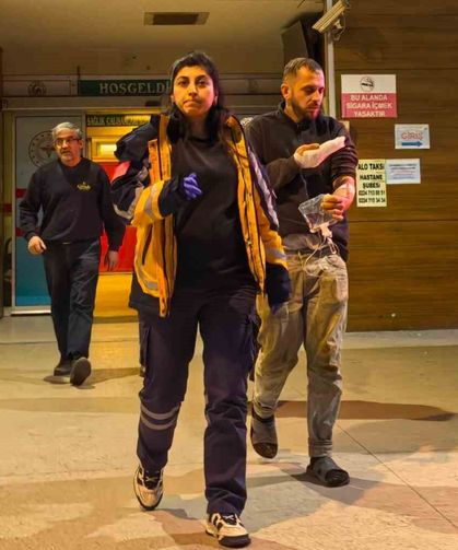 Bursa'da elini karma makinesine kaptırdı