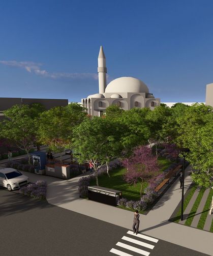 İhsaniye Eski Köy Meydanı modern bir görünüme kavuşuyor