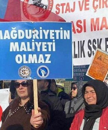 Staj ve Çıraklık Sigortası Mağdurları Ankara’ya Yürüyor
