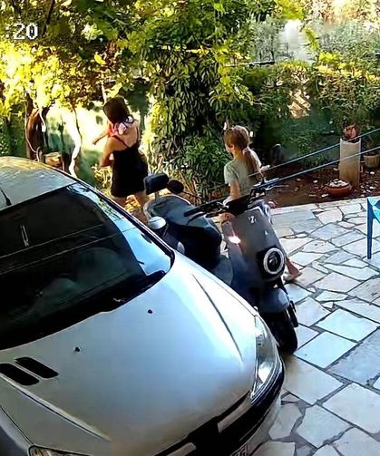 Fethiye'deki komşu dehşeti kamerada