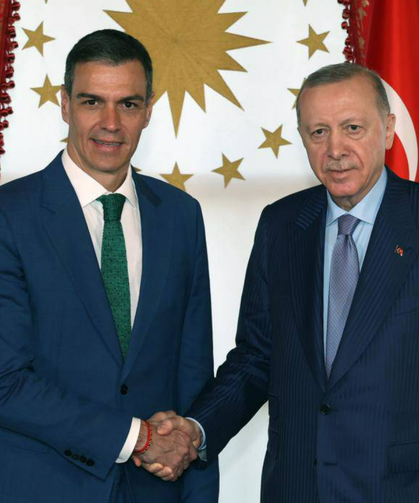 Erdoğan, İspanya Hükümet Başkanı Sanchez ile görüştü