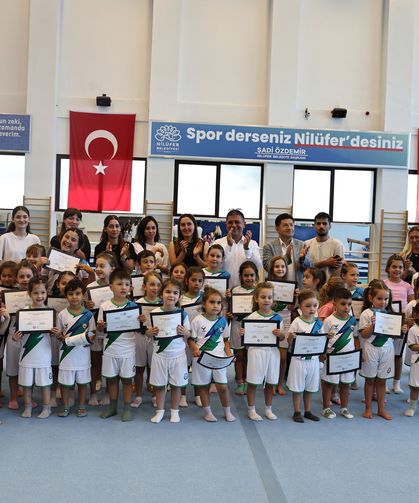 Nilüfer’de Yaz Spor Okulları’nda sertifika heyecanı