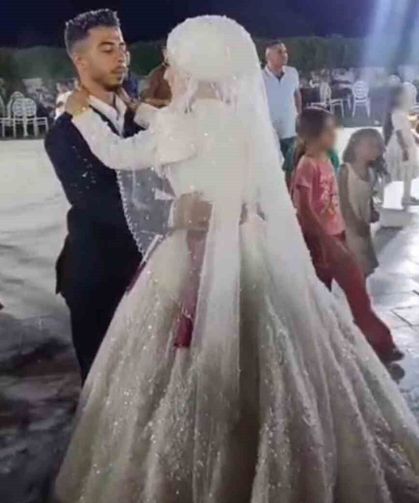 Düğündeki son görüntüleri yürek yaktı