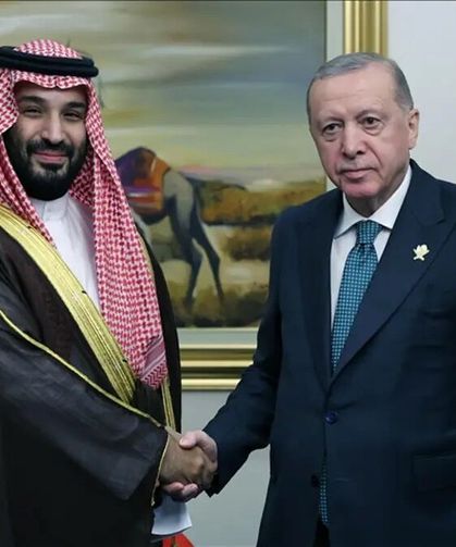 Cumhurbaşkanı Erdoğan, Suudi Arabistan Veliaht Prensi Bin Selman ile görüştü
