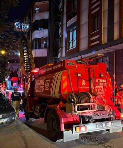 Kentsel dönüşüm için boşaltılan binada yangın