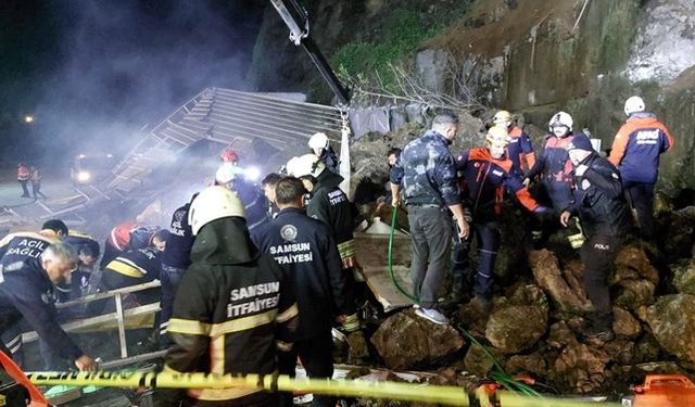 Samsun'da heyelan: Baba ve iki çocuğu hayatını kaybetti