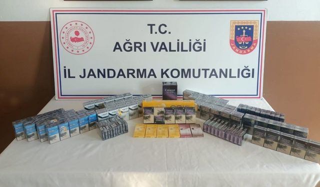 Ağrı’da kaçak sigara operasyonu: 4 gözaltı