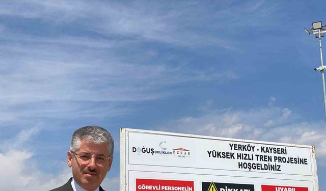 Çopuroğlu’ndan Kayseri-Yerköy hızlı tren hattının şantiyesine ziyaret