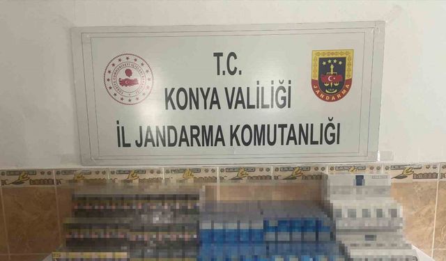 Konya’da jandarma bin 50 adet gümrük kaçağı sigara yakaladı
