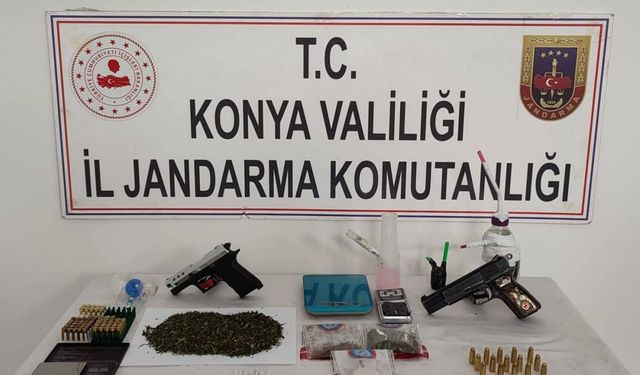 Konya’da jandarmadan uyuşturucu operasyonu