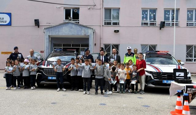 Mudanya Kaymakamı Terzi'den Hasköylü miniklere trafik bilinci
