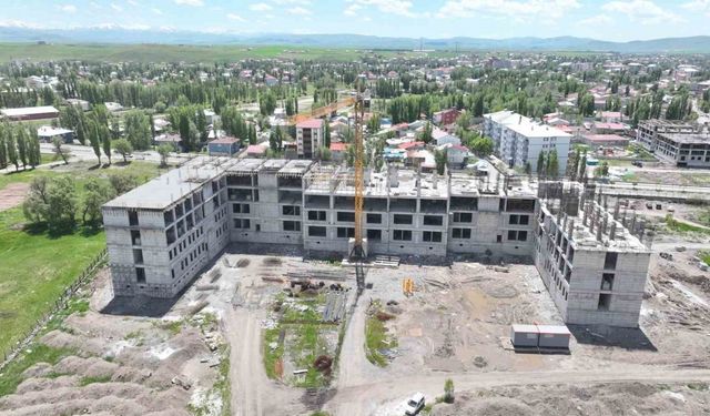 Ağrı İl Emniyet Müdürlüğü yeni hizmet binası inşaatı hızla sürüyor