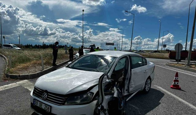 Babaeski’de trafik kazası: 3 yaralı