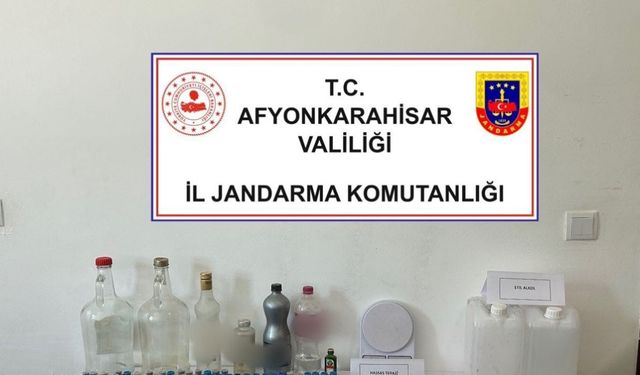Başmakçı’da sahte alkol operasyonu: 1 gözaltı