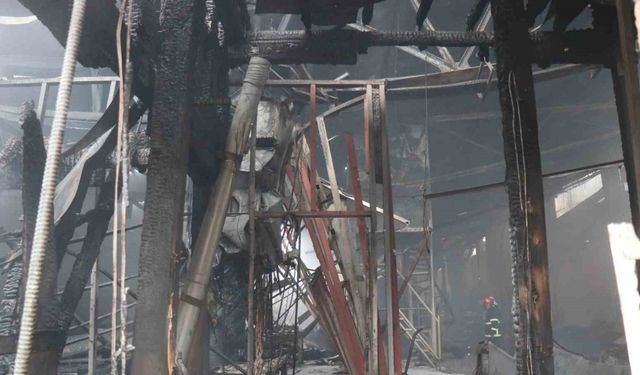 Fındık fabrikasındaki yangın kontrol altına alındı
