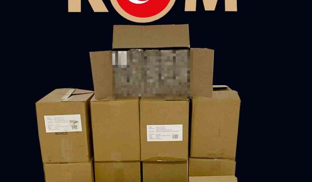 Kocaeli’de 150 bin adet doldurulmuş makaron ele geçirildi