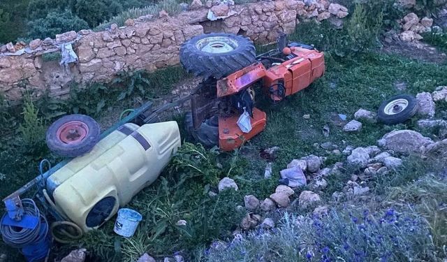 Malatya’da devrilen traktörün sürücü hayatını kaybetti
