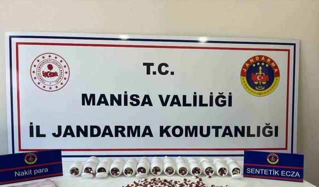 Manisa’da 2 bin 415 adet uyuşturucu hap ele geçirildi