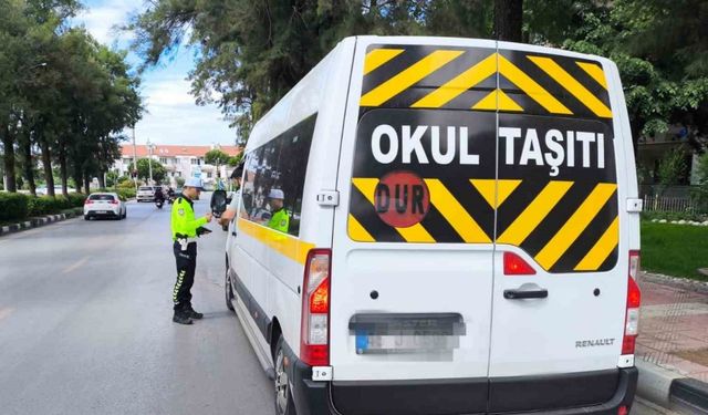 Manisa’da okul çevreleri ve servis araçlarına yönelik denetim