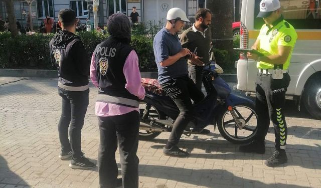 Motosikletlilere ceza yağdı