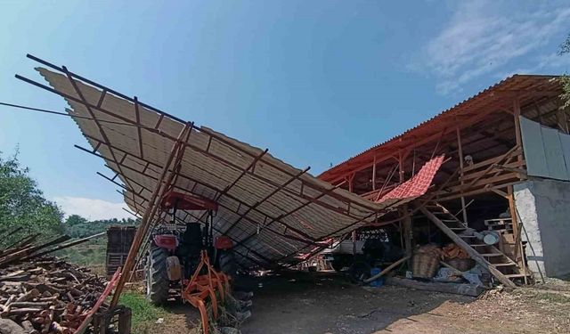 Muğla’da sağanak ve dolu hasara neden oldu