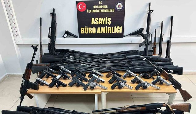 Şanlıurfa’da 45 adet ruhsatsız silah ele geçirildi: 2 gözaltı