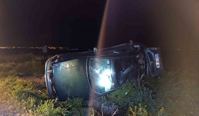 Takla atan araçta 27 yaşındaki genç hayatını kaybetti