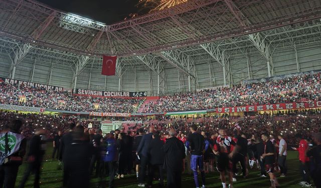 Samsunspor'dan coşkulu Avrupa kutlaması
