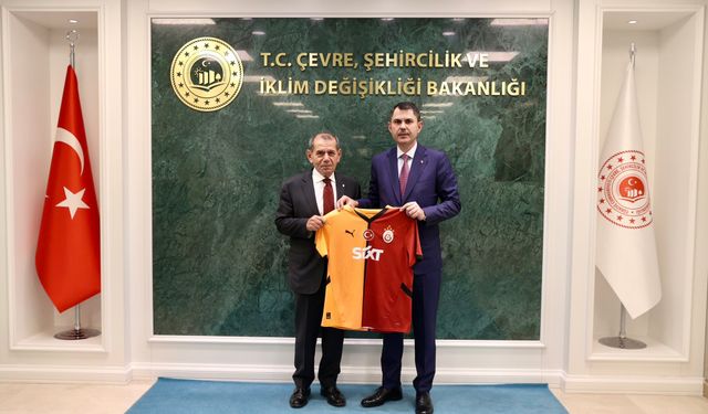 Bakan Kurum, Galatasaray Spor Kulübü Başkanı Özbek’i kabul etti