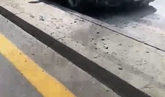 Başkentte araç yangını: Aracın motoru alev aldı