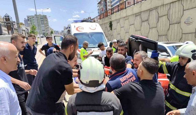 Batman’da kontrolden çıkan otomobil takla attı: 1 yaralı