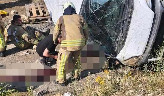 Çatalca’da kontrolden çıkan araç takla attı: 1 ölü