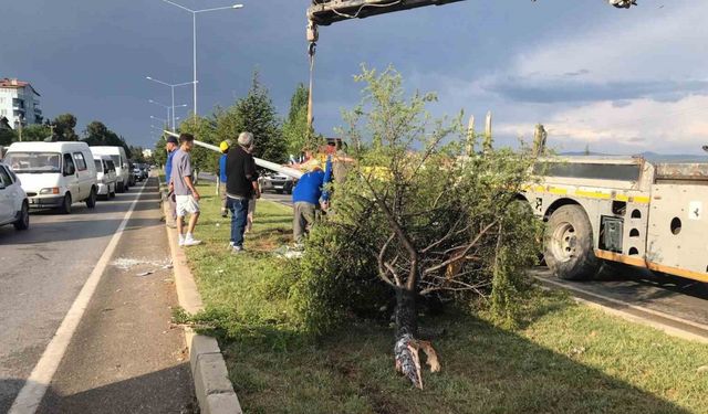İki araç kafa kafaya çarpıştı: 1 ölü 1 yaralı