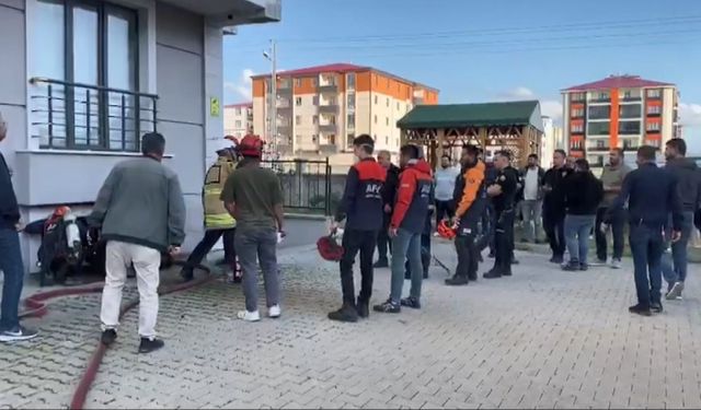 Kars’ta bir binada patlama ve yangın