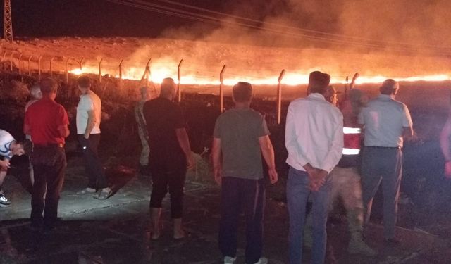 Kurtalan’da anız yangını paniğe neden oldu