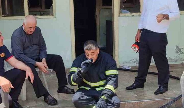 Muş’ta tek katlı evde yangın çıktı