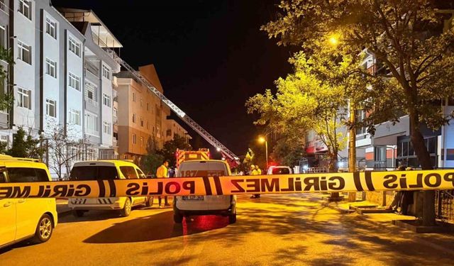 Polatlı’da 5 katlı binada yangın çıktı