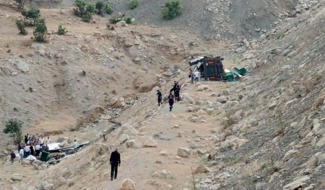 Şırnak’ta şarampole devrilen tırın sürücüsü yaralandı