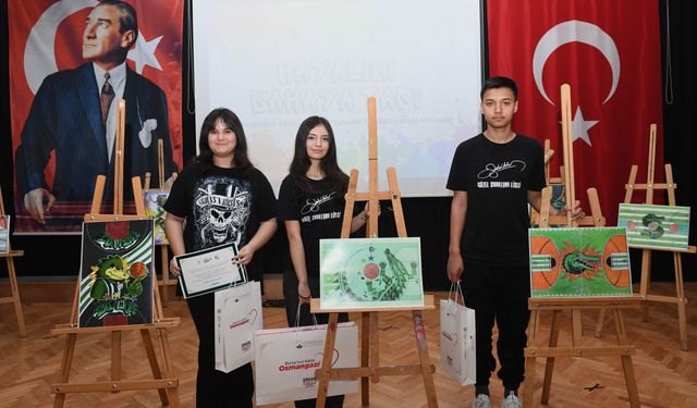 Bursa'da öğrencilerden basketbol sahalarını güzelleştirecek tasarımlar