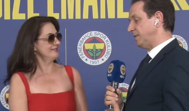 Meltem Cumbul, Fenerbahçe'nin forma lansmanında seçtiği elbisenin rengiyle sosyal medyanın dilinde!