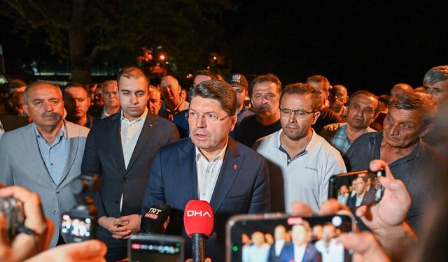 Adalet Bakanı Tunç: "26 Haziran-26 Temmuz tarihleri arasında çıkan orman yangınlarıyla ilgili 17 kişi tutuklu bulunmaktadır"