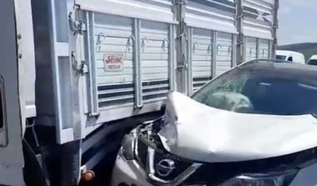 Ardahan’da kamyonet ile otomobil çarpıştı: 1 yaralı