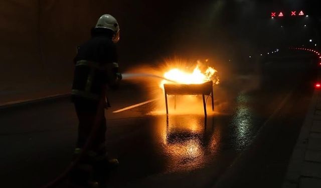 Artvin’de tüneldeki yangın tatbikatı gerçeğini aratmadı