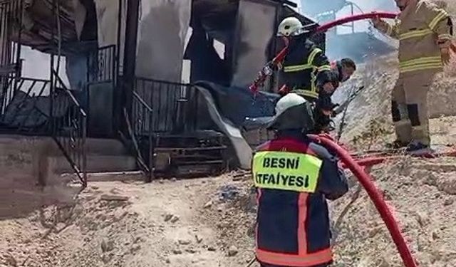 Bağ evinde korkutan yangın
